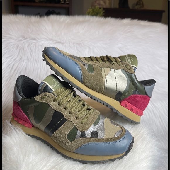 Valentino Camo Tennis Shoes - Picture 4 of 13